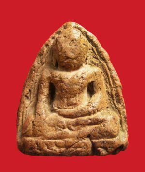 พระหลวงพ่อโต กรุบางกระทิง พิมพ์มารวิชัย เนื้อดิน จ.อยุธยา